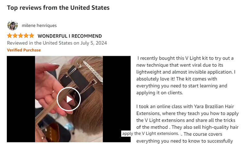 v-light-hair-extensions-reviews-on-Amazon